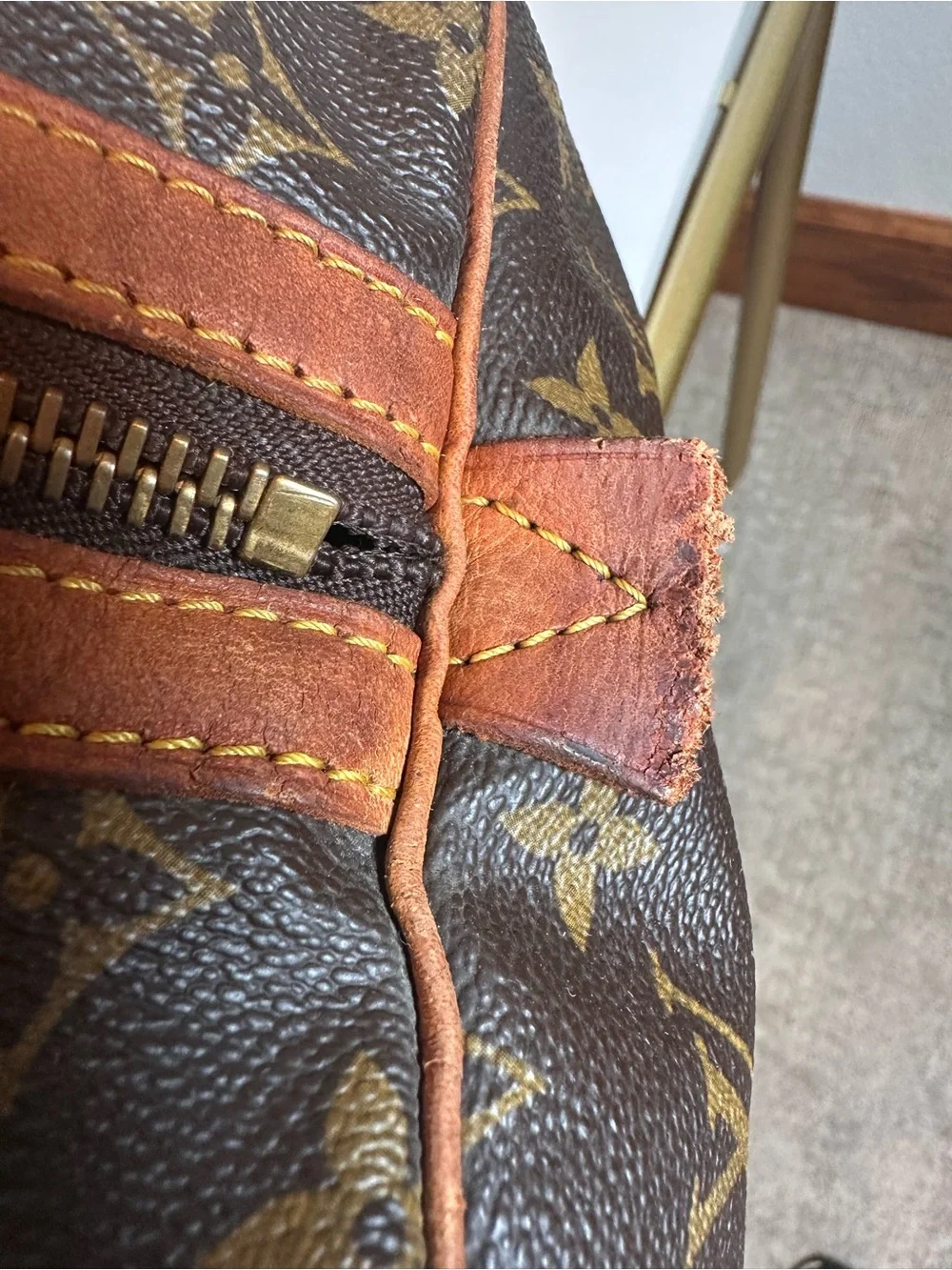 LOUIS VUITTON VINTAGE MONOGRAM SAC SOUPLE 35 DUFFLE BAG